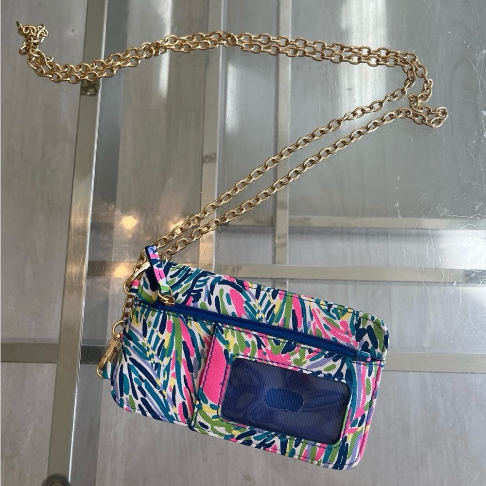 Lilly Pulitzer Palm Reader Phone ID Crossbody With Removeable Gold Chain